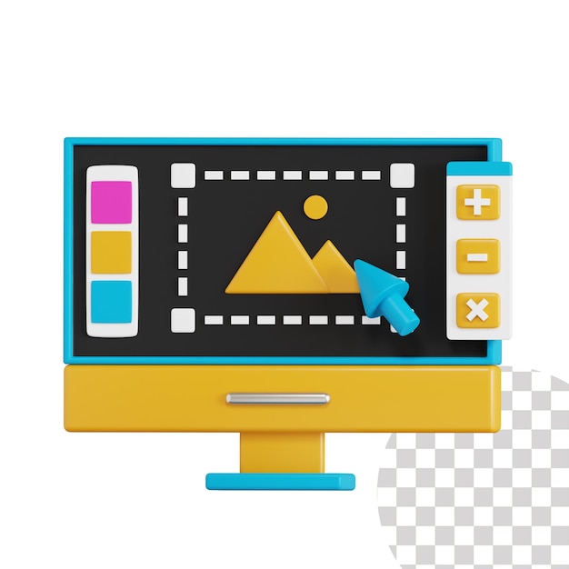 design software 3d illustration