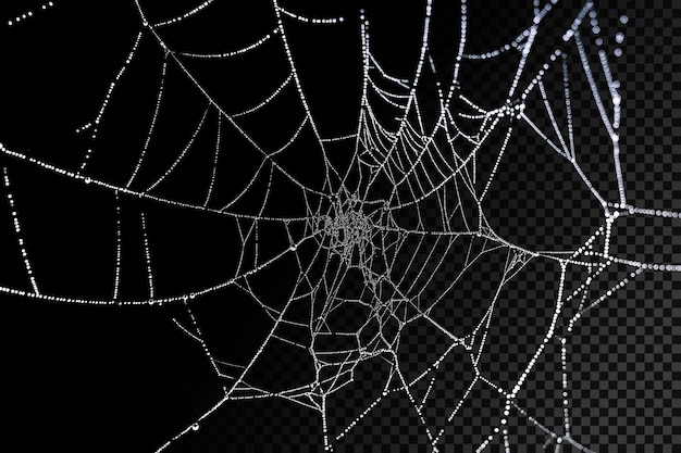 Dew-Covered Spiderweb