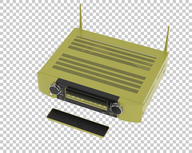 Digital player isolated on transparent background 3d rendering illustration