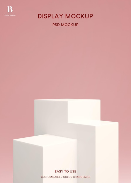 Display podium minimal for product backdrop 3d rendering