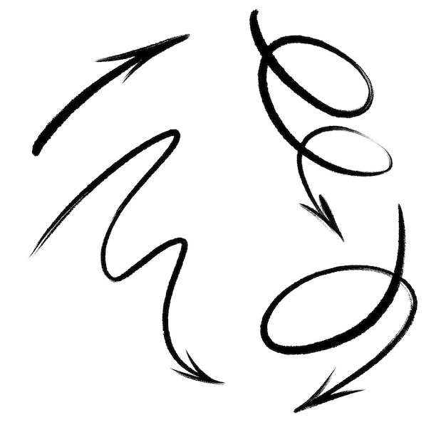 drawn arrows