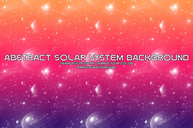 editable cosmic background with planet and star patterns
