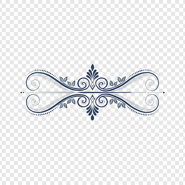 Elegant Ornamental Border with Swirls and Leaves