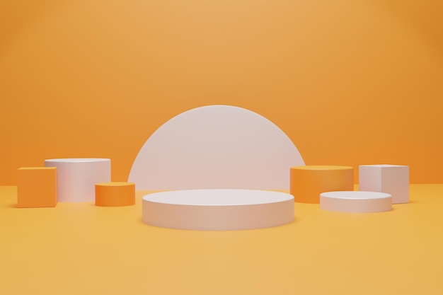 empty podium for product advertisement