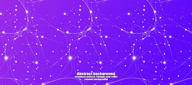 endless seamless lightning and star abstraction with isolated texture colorful background