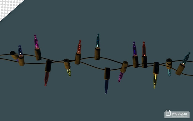 Fairy Lights Multicolor Two Wires