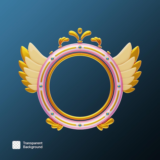 Fantasy Frame 3D PNG Template