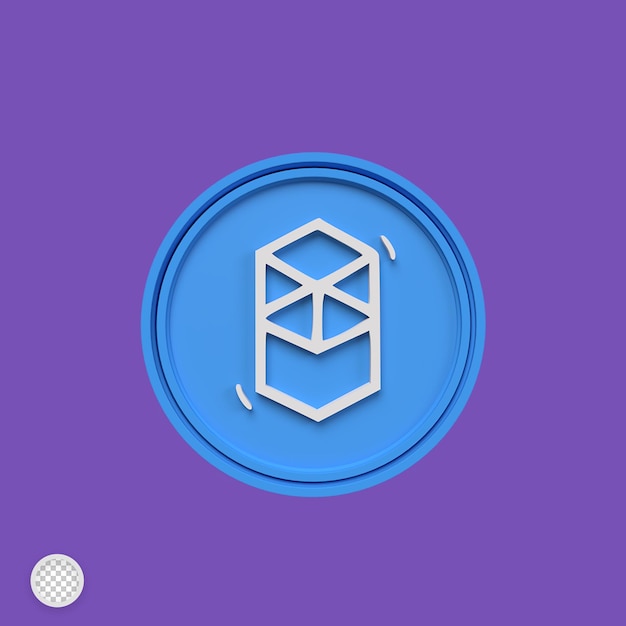 Fantom cryptocurrency 3d render illustration