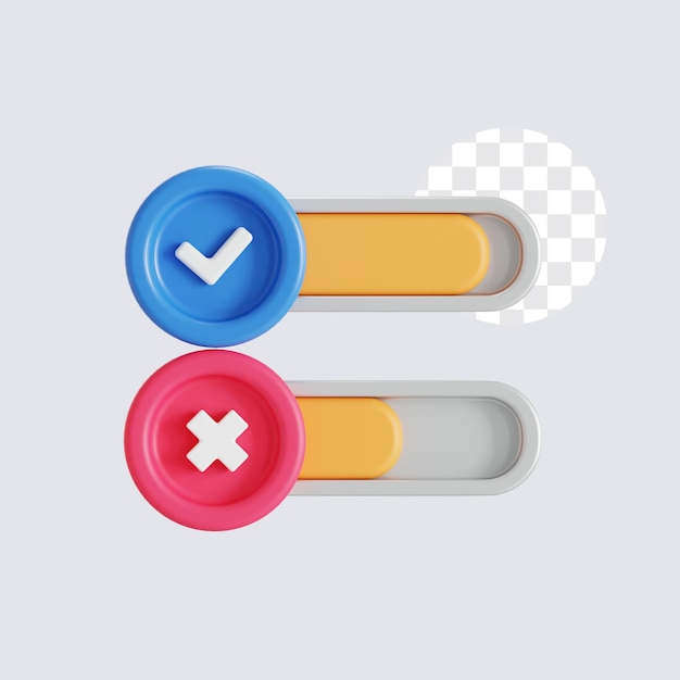 Feedback percentage 3D icon