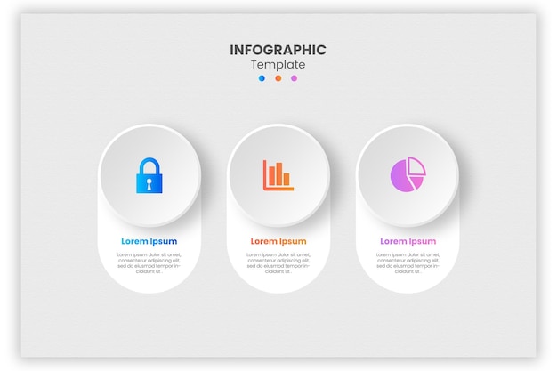 flat modern infographic design template