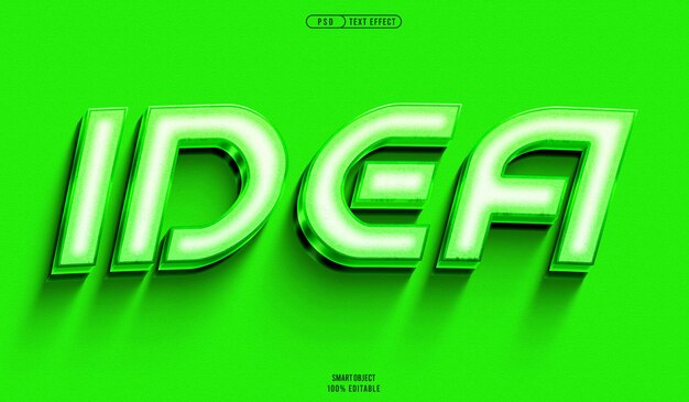 Free psd idea text style effect