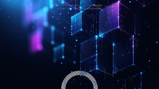 futuristic abstract defocus flowing data matrix telemetry technology background