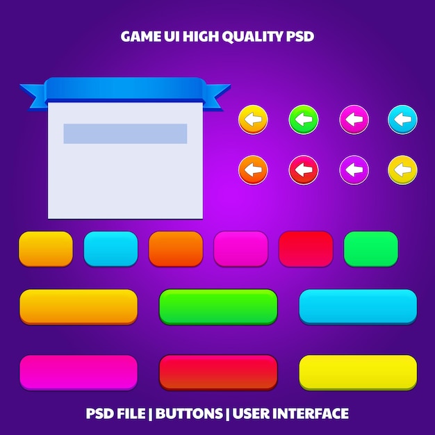 Game UI UI KIT Buttons