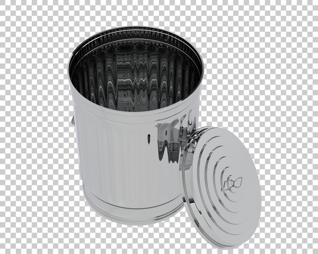 garbage bin isolated on transparent background 3d rendering illustration