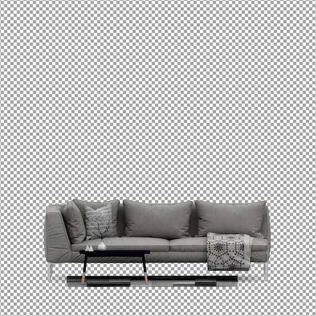 Ghế sofa kết xuất 3D được cách ly
