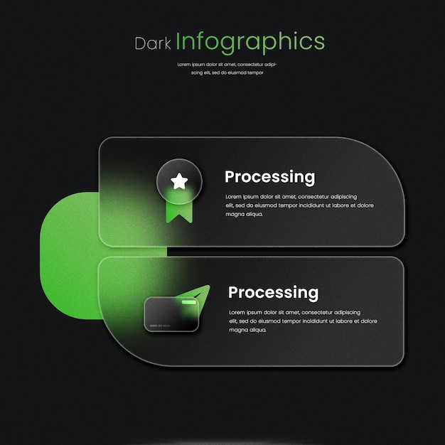Glass Effect StepbyStep Infographic
