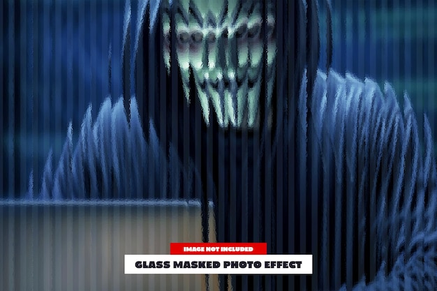glass masked photo effect