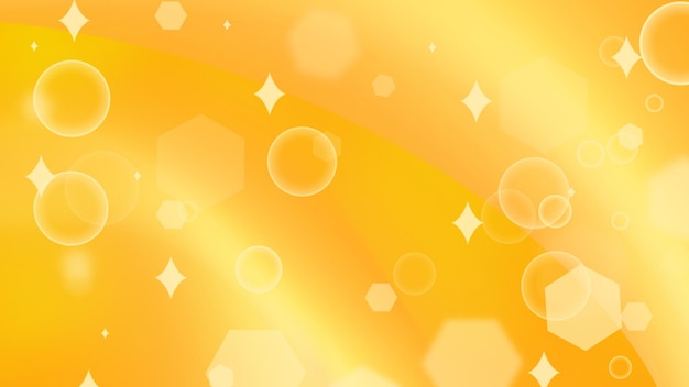 Golden bokeh light orange background