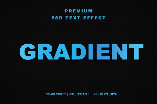 gradient editable text effect