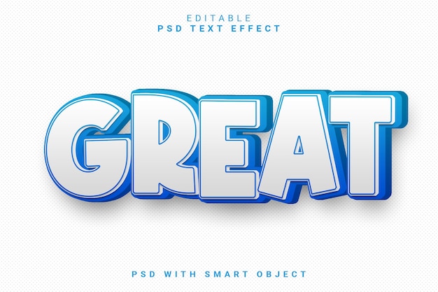 GREAT 3d text effect