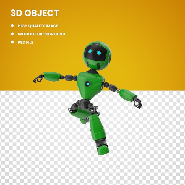green amp black jumping robot