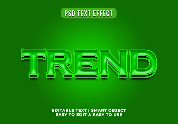 Green Glossy Trend Text Effect