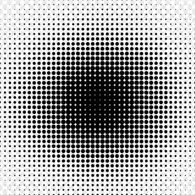 Hiệu ứng Halftone chi tiết được cô lập trên nền trong suốt cho hiệu ứng ảnh