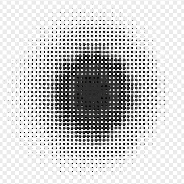 Hiệu ứng Halftone chi tiết được cô lập trên nền trong suốt cho hiệu ứng ảnh