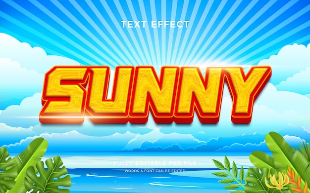 Hiệu ứng văn bản Sunny