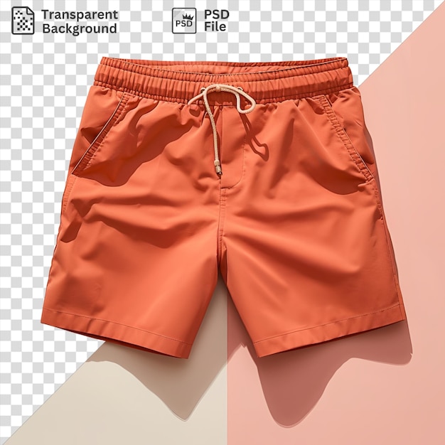 Hình ảnh PSD chụp mặt trước một đôi quần soóc nhãn vải chất liệu cotton màu cam chất liệu chất liệu chất liệu chất liệu chất liệu chất liệu chất liệu chất liệu chất liệu chất liệu