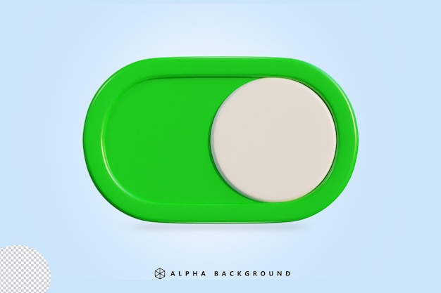 Hình minh họa vector biểu tượng nút bật tắt công tắc 3D