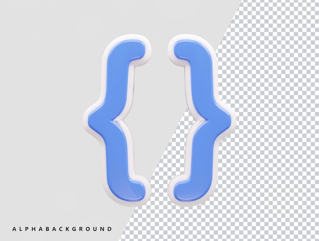 html coding icon 3d rendering vector illustration transparent element