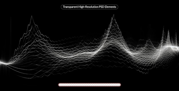 illustration contain graph chaotic noise dotted grid and blurred lines on dark