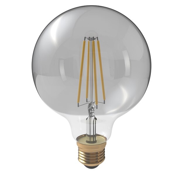 incandescent bulb isolated transparent background 3d rendering