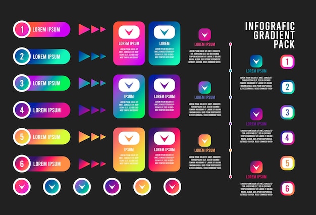 Infografic gradient pack