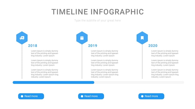 Infographic Timeline PSD