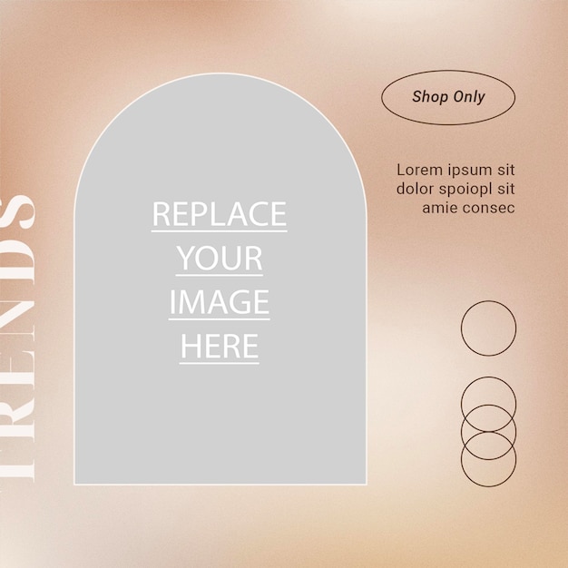 Instagram and facebook post template