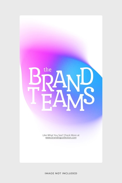 Instagram Stories Template with Gradient Effect PSD Design