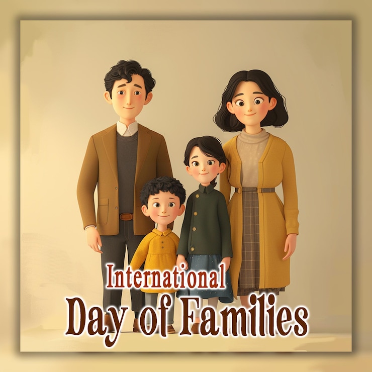 PSD international day of families global family day background