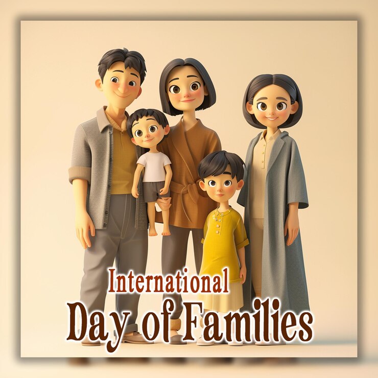 PSD international day of families global family day background