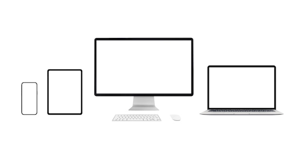 Isolated devices responsive mockup