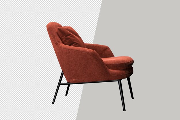 Isolated sofa in 3d rendering