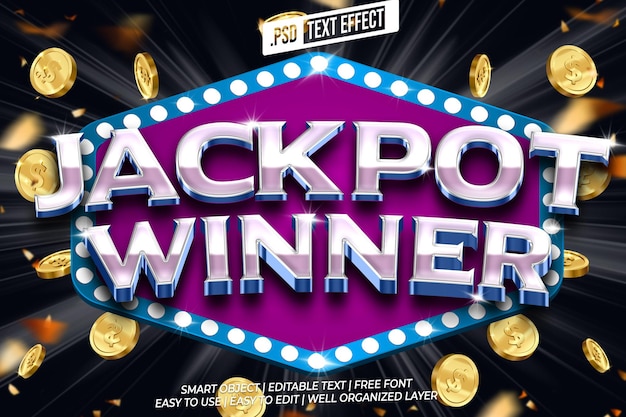 Jackpot Winner Text Effect