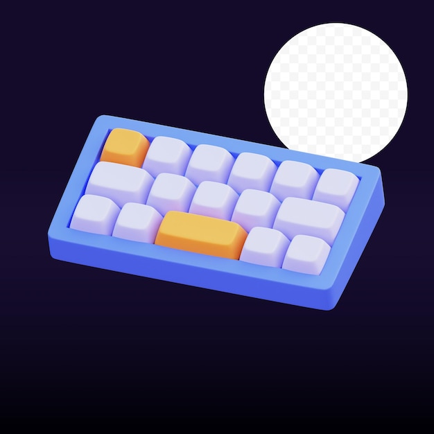 Keyboard 3D Illustration