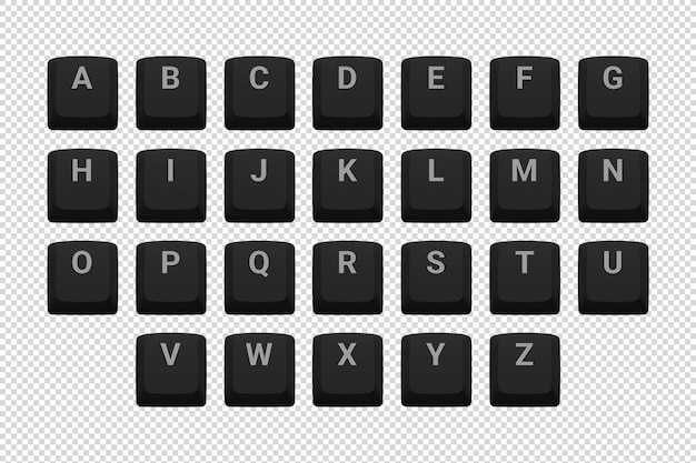 Keycap bàn phím 04 màu đen