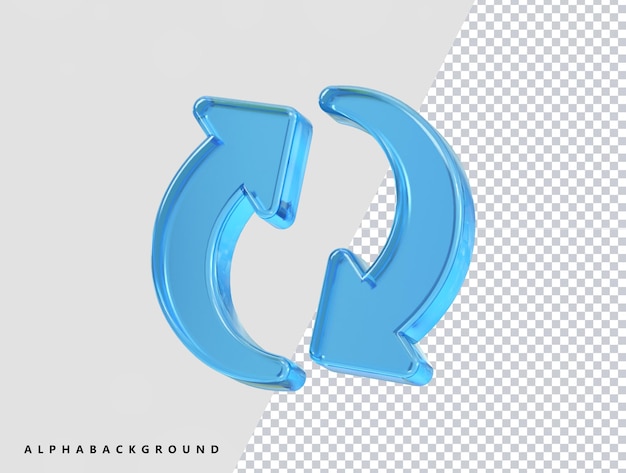Làm mới biểu tượng kết xuất 3D phần tử vector