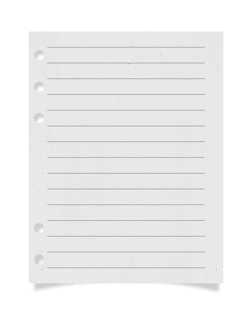Lined Notepad Paper