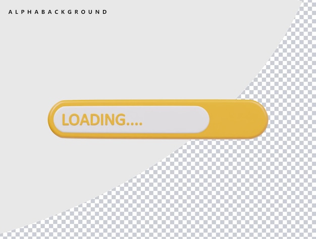 Loading icon 3d render illustration