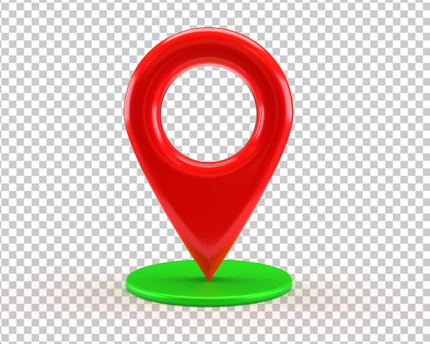 Location pin 3d map pointer
