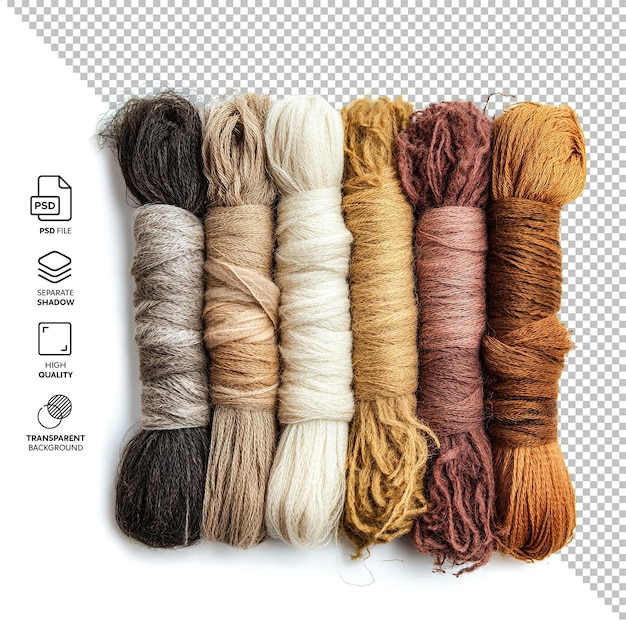 man made fibres isolated without background
